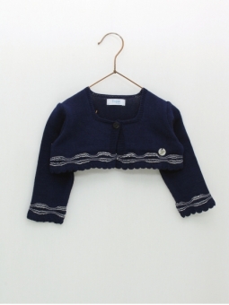 Jaqueta bolero comece ondas combinadas