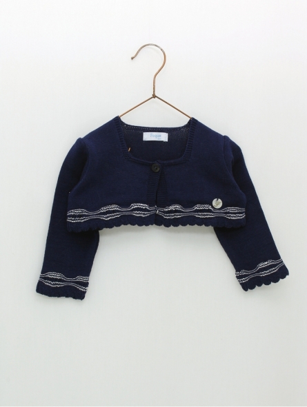 Jaqueta bolero comece ondas combinadas