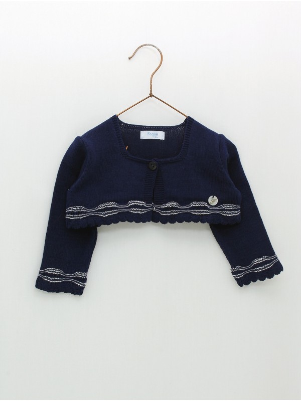 Jaqueta bolero comece ondas combinadas