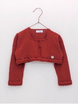 Chaqueta escote semicuadrado empiece ondas