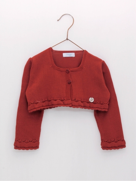 Knitted girl cardigan
