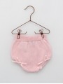 Baby boy-girl knit bloomers with bow