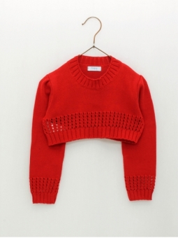Short girl knitted jumper