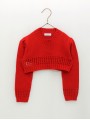 Short girl knitted jumper
