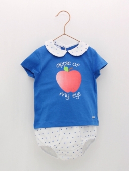 Baby boy set of T-shirt and bloomers