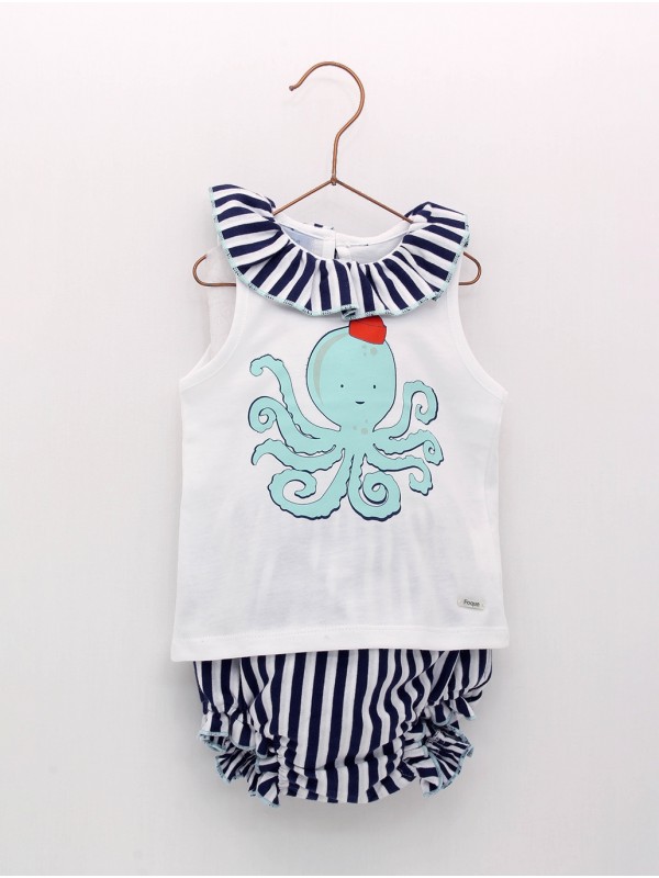 Casual navy girl set