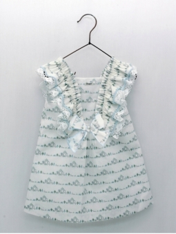 Vestido estampado casitas