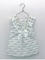Baby girl dress with beach huts print