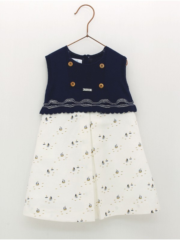 Vestido veleros con capacete punto