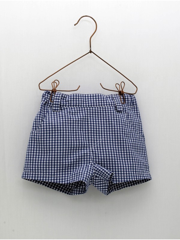 Pantalón corto cuadro vichy