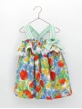 Vestido en tejido estampado tulipanes