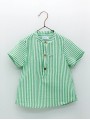 Camisa sersucker listras com pescoÃ§o padeiro