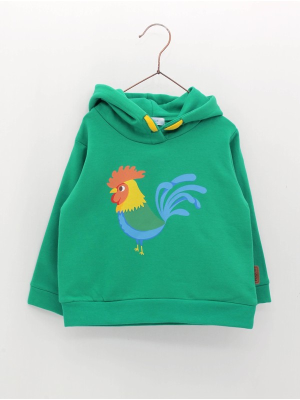 Sudadera con capucha y estampado gallo