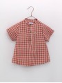 Camisa cuello panadero sersucker vichy