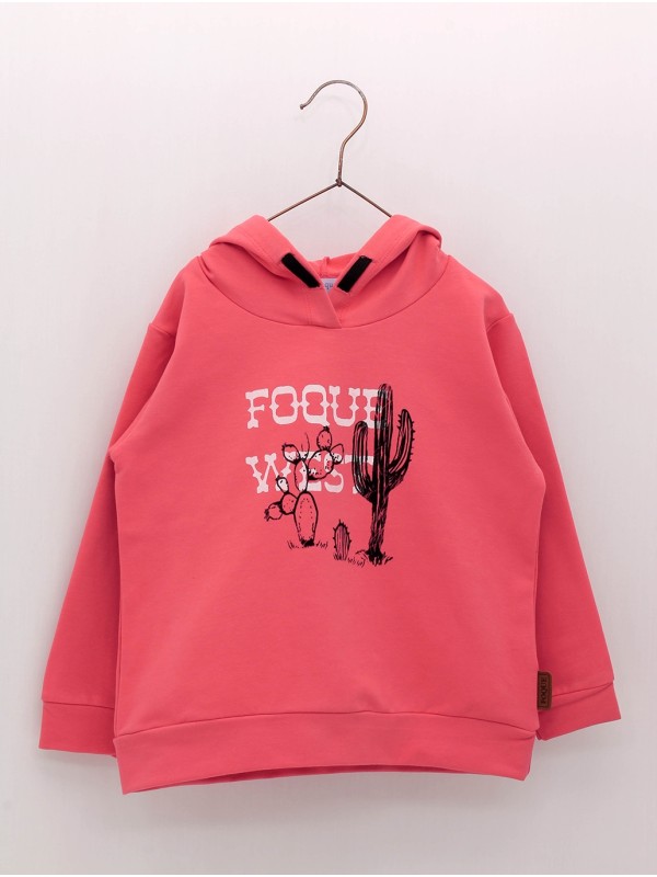 Sudadera niño con capucha y estampado Foque West