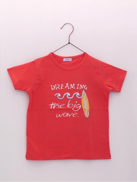 Camiseta niño con estampado surfero 