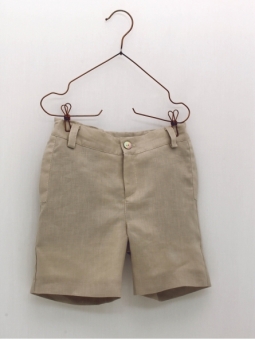 CalÃ§a curta cerimÃ³nia linho