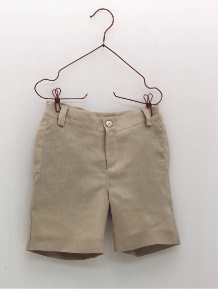 PantalÃ³n corto ceremonia lino