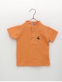 Polo piqué cuello mao