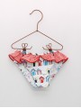 Braguita baño estampado casetas con colante en vichy