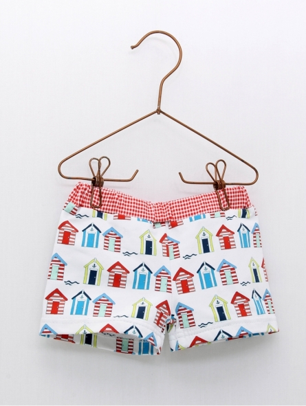 CuletÃ­n lycra com estampado casetas com cinturilla em quadros vichy