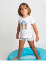 CuletÃ­n lycra con estampado casetas con cinturilla en cuadros vichy