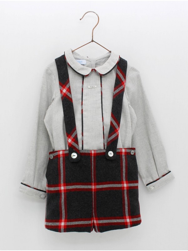 Conjunto dos piezas camisa y pantalón tirantes