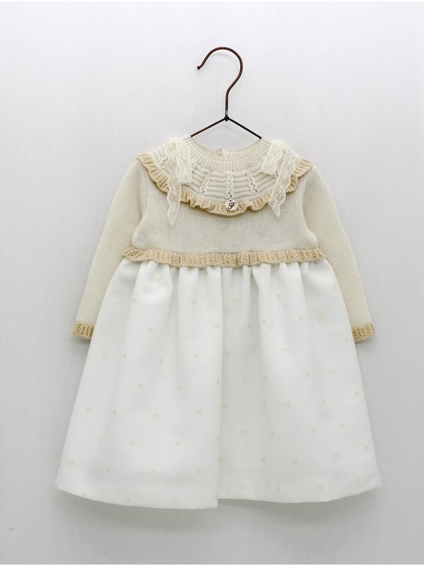 Vestido bautizo bebé niña 