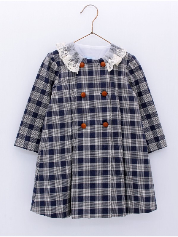 Vestido bebé niña cuadros
