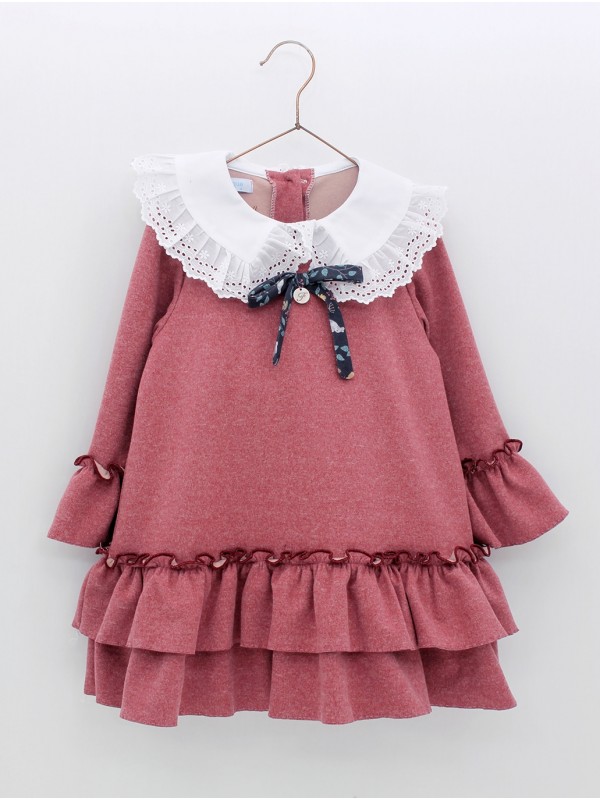 Vestido bebé niña lazo