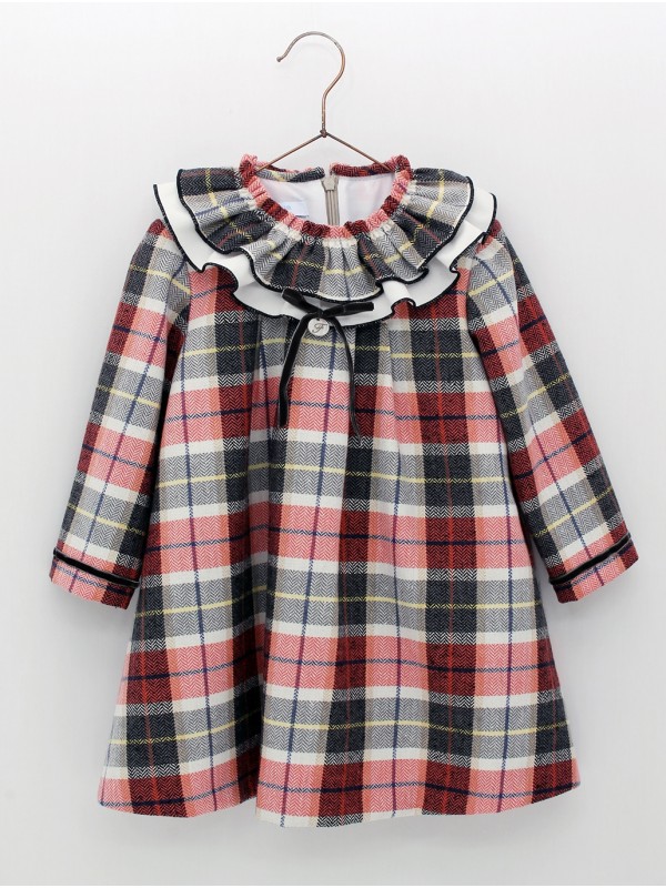 Vestido bebé niña cuadros