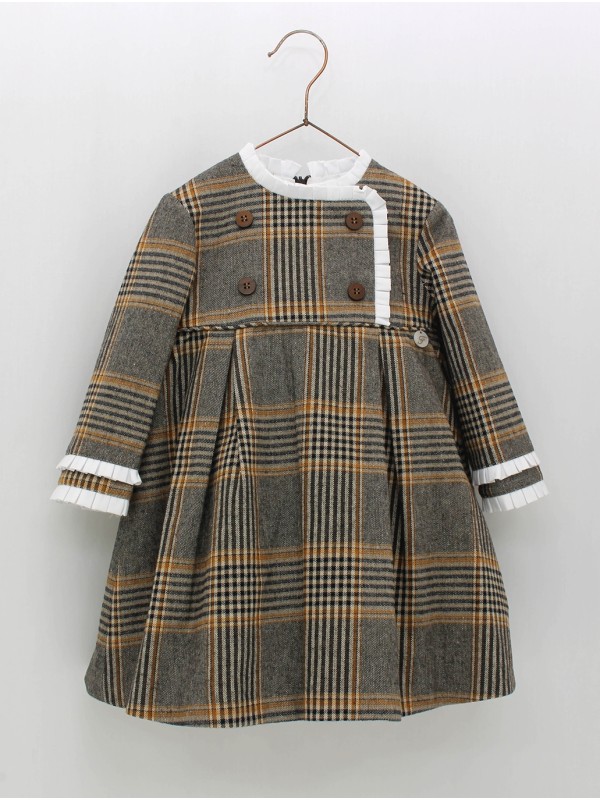 Vestido bebé niña cuadros