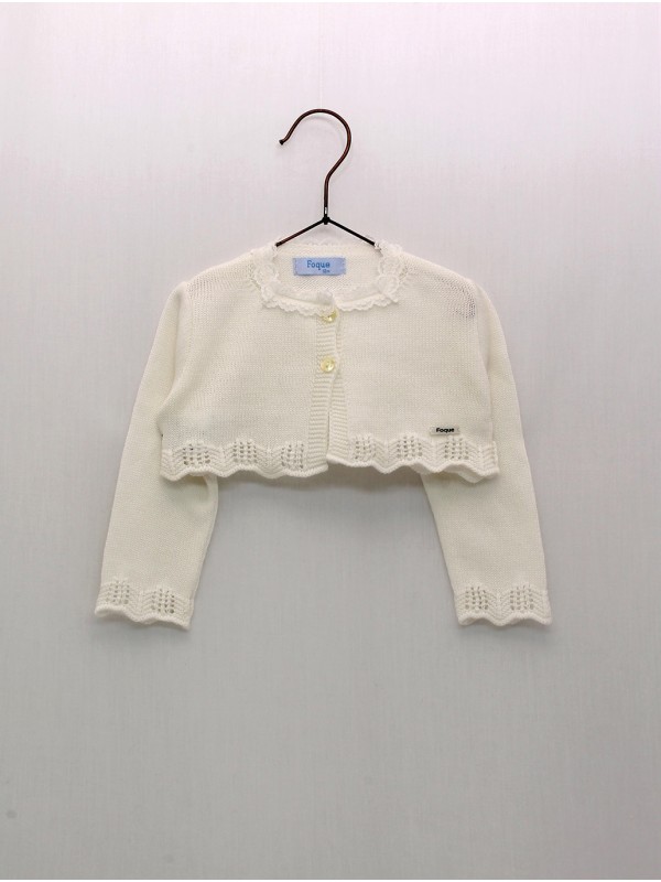 Chaqueta con Puntilla Valencienne