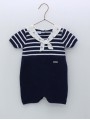 Sailor knit romper