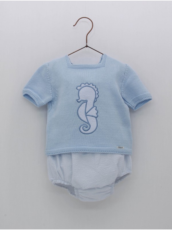 Conjunto niño Caballito Mar