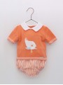 Conjunto jubón pajarito e cuequinha