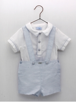 Striped blouse and pants set