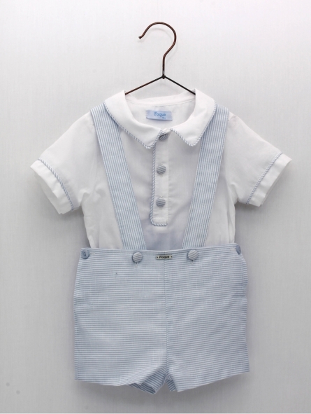 Striped blouse and pants set