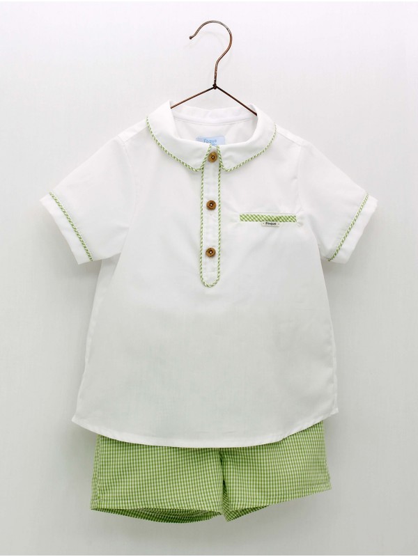 Shirt and gingham set