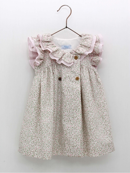Vestido liberty con volantes