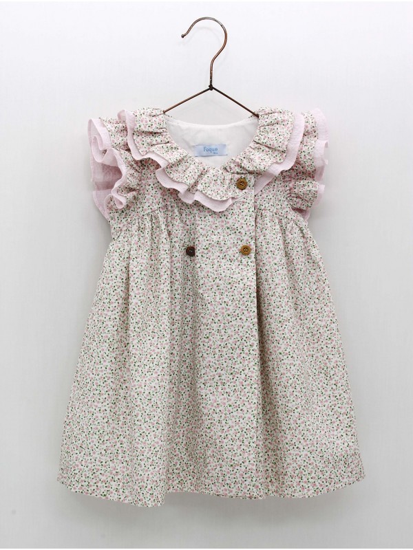 Vestido liberty con volantes