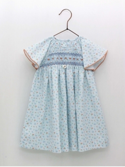 Vestido Nido de Abeja Pajaritos