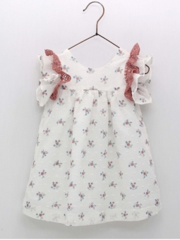 Flower Print Plumeti Dress