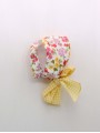 flower print bonnet