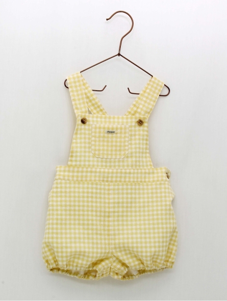 Vichy Check Dungarees Yellow