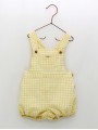 Vichy Check Dungarees Yellow