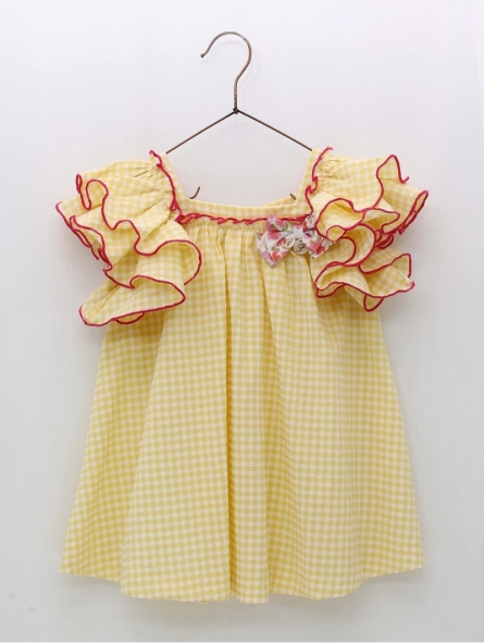 Vestido Vichy Amarelo