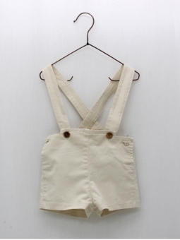 Canvas trousers with straps