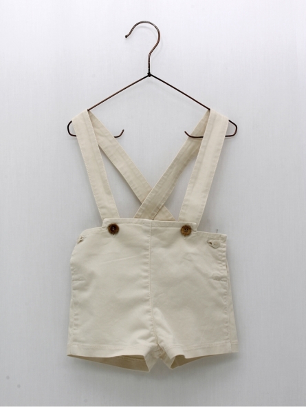 Canvas trousers with straps