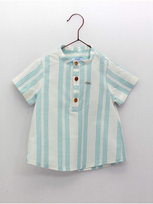 Camisa cuello mao rayas